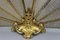 Antiker Französischer Klappbarer Pfauen Fan Kaminschirm aus Messing & Bronze, 1920er 11