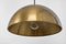 Double Brass Pendant with Adjustable Counter Weights attributed to Florian Schulz, 1970s 4