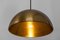 Double Brass Pendant with Adjustable Counter Weights attributed to Florian Schulz, 1970s 8