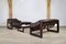 MP-097 Living Room Set in Dark Brown Leather from Percival Lafer, 1960s, Set of 4 6