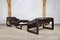 MP-097 Living Room Set in Dark Brown Leather from Percival Lafer, 1960s, Set of 4, Image 6