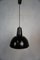 Industrielle Vintage Deckenlampe aus Emaille, 1950er 6