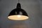 Industrielle Vintage Deckenlampe aus Emaille, 1950er 2