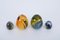 Huevos de cristal de Murano soplado a mano atribuidos a Archimede Seguso, Italia, años 70. Juego de 4, Imagen 2