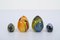 Murano Hand-Blown Colored Glass Eggs attributed to Archimede Seguso, Italy, 1970s, Set of 4, Image 17