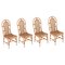 Chaises en Paille et Bambou de Vivai Del Sud, Italie, 1970s, Set de 4 1