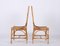 Bamboo & Vienna Straw Chairs from Vivai Del Sud, Italy, 1970s, Set of 4 6