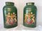 Large Oval Toleware Tea Canisters with Armorial Decoration, Set of 2, Image 1