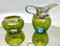 Art Nouveau Cream Jug & Sugar Bowl with Details of Irradiated Glass from Loetz, 1905, Set of 2, Image 4