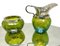 Art Nouveau Cream Jug & Sugar Bowl with Details of Irradiated Glass from Loetz, 1905, Set of 2, Image 3