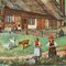 Vintage Black Forest Farming House Rollable Wallchart, 1970s, Image 4