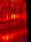 Lampadari rossi di Valentina Planta, Murano, set di 2, Immagine 10
