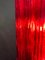 Lámparas de araña italianas rojas de Valentina Planta, Murano. Juego de 2, Imagen 13