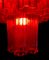 Lámparas de araña italianas rojas de Valentina Planta, Murano. Juego de 2, Imagen 11