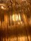 Lámparas de araña italianas de ámbar de Valentina Planta, Murano. Juego de 2, Imagen 14