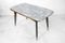 Folding Side Table and Dining Table with a Marble Pattern, 1960s 1