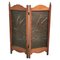 Arts and Crafts Brass & Oak Fire Screen, 1900s, Image 1