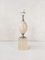 Travertin & Brass Table Lamp attributed to Maison Barbier, 1960s 2