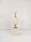Lámpara de mesa de travertino y latón atribuida a Maison Barbier, años 60, Imagen 8