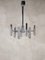 Lámpara colgante de acero cromado atribuida a Gaetano Sciolari para Boulanger, años 60, Imagen 3