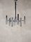 Chrome Steel Hanging Lamp attributed to Gaetano Sciolari for Boulanger, 1960s 2