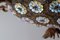 Hollywood Regency French Golden Chandelier with Flowers Iridescent, 1950s, Image 6