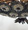 Hollywood Regency French Golden Chandelier with Flowers Iridescent, 1950s 4