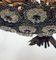 Hollywood Regency French Golden Chandelier with Flowers Iridescent, 1950s, Image 4
