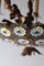 Hollywood Regency French Golden Chandelier with Flowers Iridescent, 1950s 10