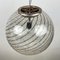 Vintage La Murrina Swirled Murano Glass Pendant Lamp, Italy, 1970s 7