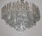 Large Triedri Crystals Cascade Chandelier from Venini, 1960s 4