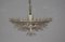 Large Triedri Crystals Cascade Chandelier from Venini, 1960s 7