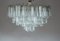 Large Triedri Crystals Cascade Chandelier from Venini, 1960s 2