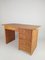 Italienischer Vintage Schreibtisch mit Schubladen aus Bambus, Rattan & Sperrholz, 1970er 1