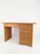 Italienischer Vintage Schreibtisch mit Schubladen aus Bambus, Rattan & Sperrholz, 1970er 4