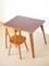 Childrens Formica Table and Chair, 1960s, Set of 2 2