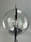 Space Age Ball Tischlampe aus Glas & Metall, 1970er 11