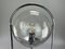 Lámpara de mesa Ball era espacial de vidrio y metal, años 70, Imagen 8