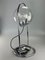 Space Age Ball Table Lamp in Glass & Metal, 1970s 3