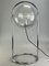 Lámpara de mesa Ball era espacial de vidrio y metal, años 70, Imagen 19