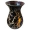 Italienische Orientalische Vase aus Violettem Glas & Sterling Silber, 1930er 1