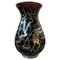 Italian Orientalist Purple Glass & Sterling Silver Vase, 1930s 2