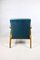 Vintage Sessel in Hellblauem Marineblau, 1970er 3