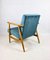 Fauteuil Vintage Bleu Marine, 1970s 4