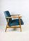 Vintage Easy Chair in Light Blue Marine, 1970s 7