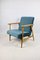 Fauteuil Vintage Bleu Marine, 1970s 9