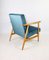 Vintage Easy Chair in Light Blue Marine, 1970s 8