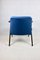 Blue Ocean Bunny Armchair attributed attributed to Józef Chierowski, 1970s 5