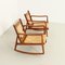 Rocking Chairs with Woven Straw, 1960s, Set of 2, Image 2