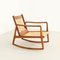 Rocking Chairs with Woven Straw, 1960s, Set of 2, Image 12